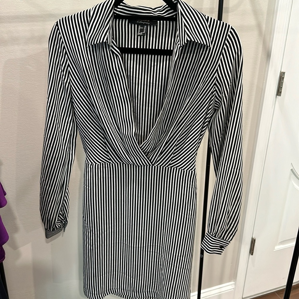 Black & White Striped Dress